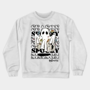 halloween Gost Crewneck Sweatshirt